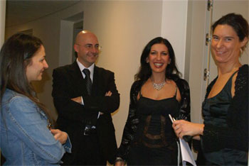 Eva Simontacchi con Paola Negroni e il Presidente della Confartigianato di Lodi