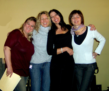 Eva con le docenti Accademia Eva con le docenti Accademia